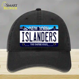 Islanders New York State Novelty License Plate Hat Unconstructed Cotton / Black