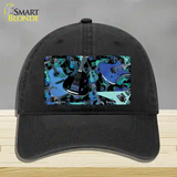 Guitars Blue Novelty License Plate Hat Unconstructed Cotton / Black