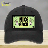 Nice Rack Novelty License Plate Hat Unconstructed Cotton / Black