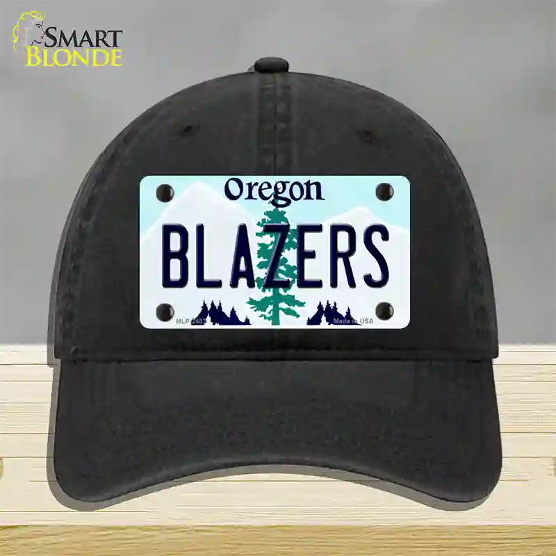 Blazers Oregon State Novelty License Plate Hat Unconstructed Cotton / Black