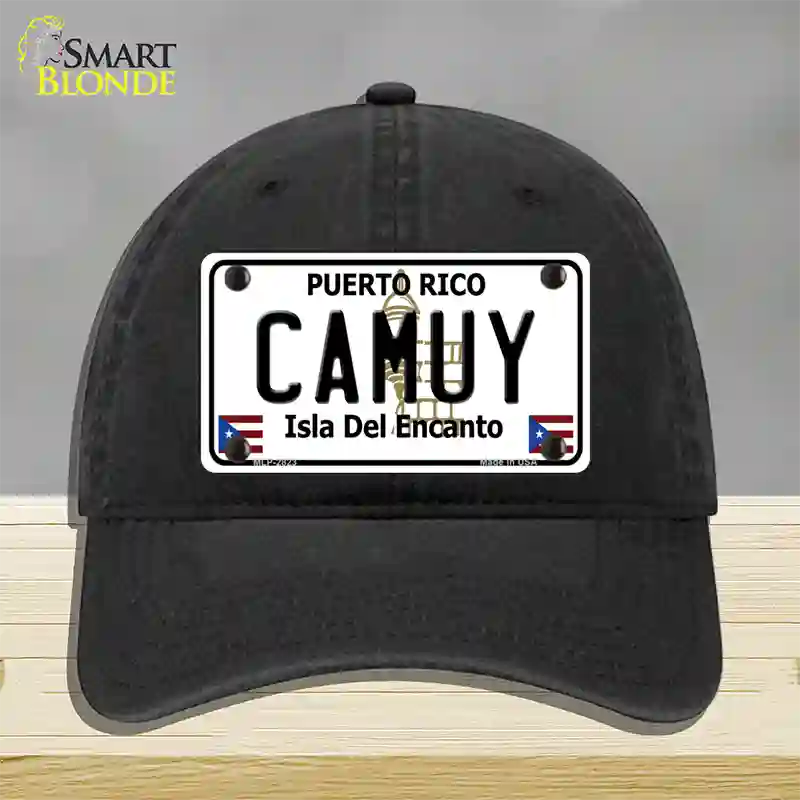 Camuy Novelty License Plate Hat Unconstructed Cotton / Black