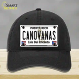 Canovanas Puerto Rico Novelty License Plate Hat Unconstructed Cotton / Black