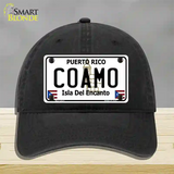 Coamo Novelty License Plate Hat Unconstructed Cotton / Black