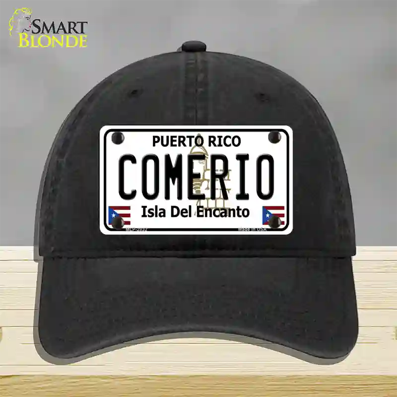 Comerio Novelty License Plate Hat Unconstructed Cotton / Black