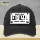 Corozal Novelty License Plate Hat Unconstructed Cotton / Black