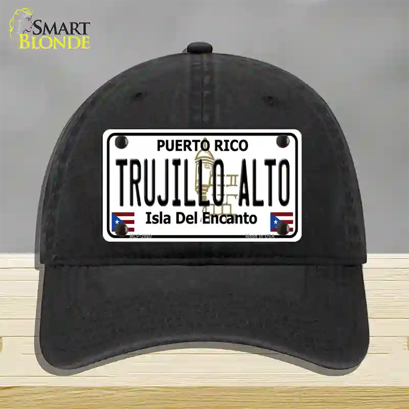 Trujillo Alto Puerto Rico Novelty License Plate Hat Unconstructed Cotton / Black