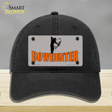 Bow Hunter Novelty License Plate Hat Unconstructed Cotton / Black