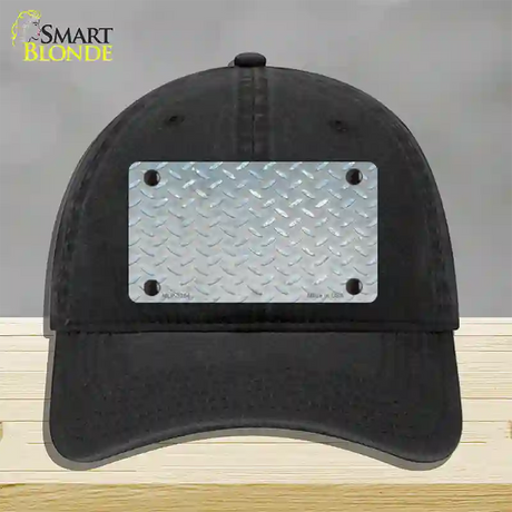 Silver Toolbox Diamond Novelty License Plate Hat Unconstructed Cotton / Black