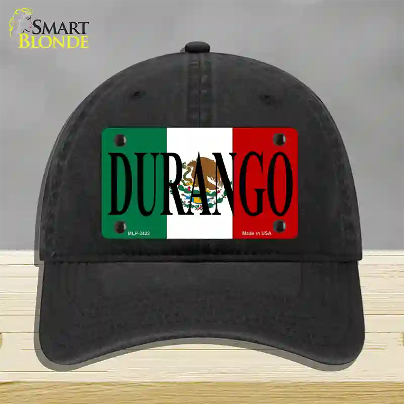 Durango Novelty License Plate Hat Unconstructed Cotton / Black