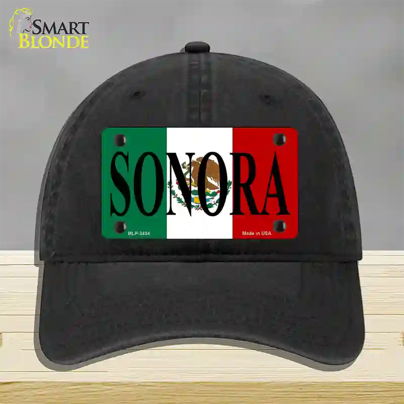 Sonora Novelty License Plate Hat Unconstructed Cotton / Black