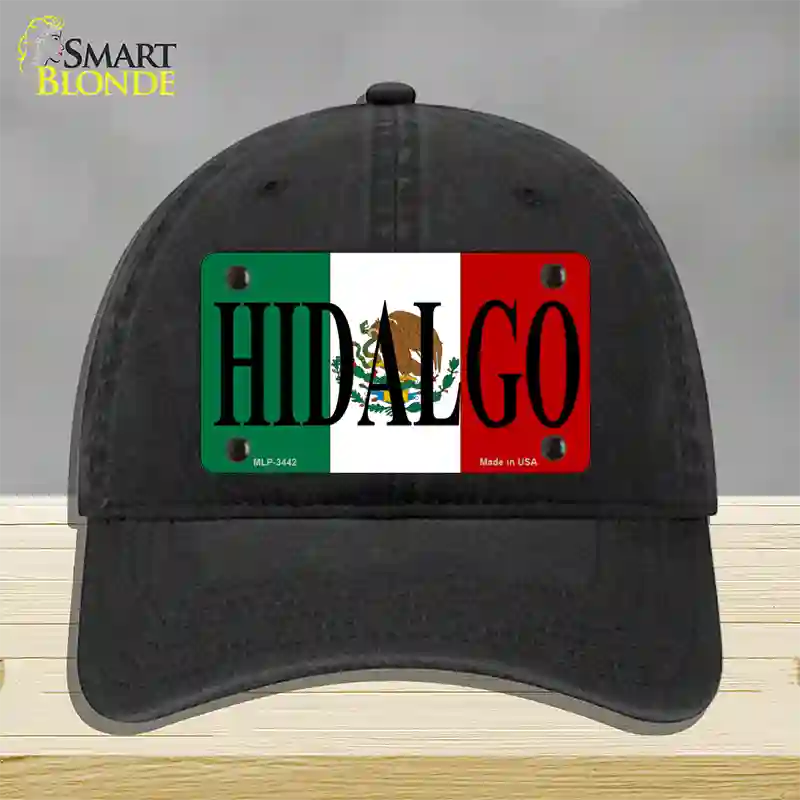 Hidalgo Novelty License Plate Hat Unconstructed Cotton / Black