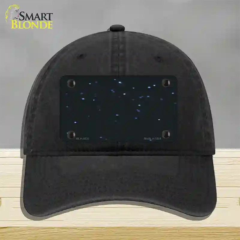 Stars Novelty License Plate Hat Unconstructed Cotton / Black