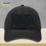 Stars Novelty License Plate Hat Unconstructed Cotton / Black