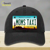 Moms Taxi Arizona Novelty License Plate Hat Unconstructed Cotton / Black