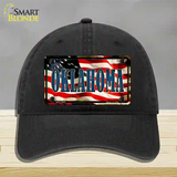 Oklahoma USA Novelty License Plate Hat Unconstructed Cotton / Black