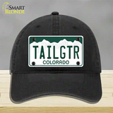 Tailgtr Colorado Novelty License Plate Hat Unconstructed Cotton / Black