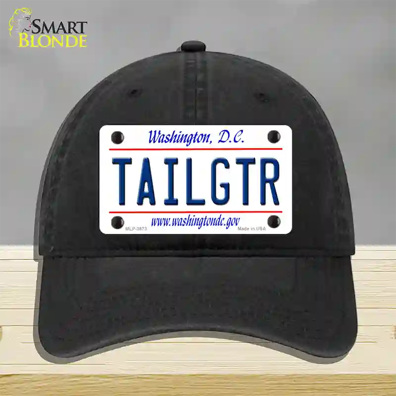 Tailgtr Washington DC Novelty License Plate Hat Unconstructed Cotton / Black