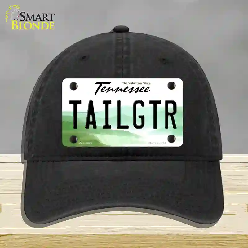 Tailgtr Tennessee Novelty License Plate Hat Unconstructed Cotton / Black