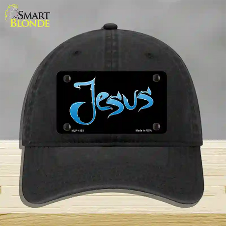 Jesus Novelty License Plate Hat Unconstructed Cotton / Black