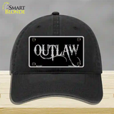 Outlaw Novelty License Plate Hat Unconstructed Cotton / Black