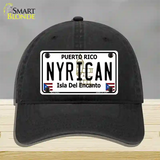 Nyrican Puerto Rico Novelty License Plate Hat Unconstructed Cotton / Black