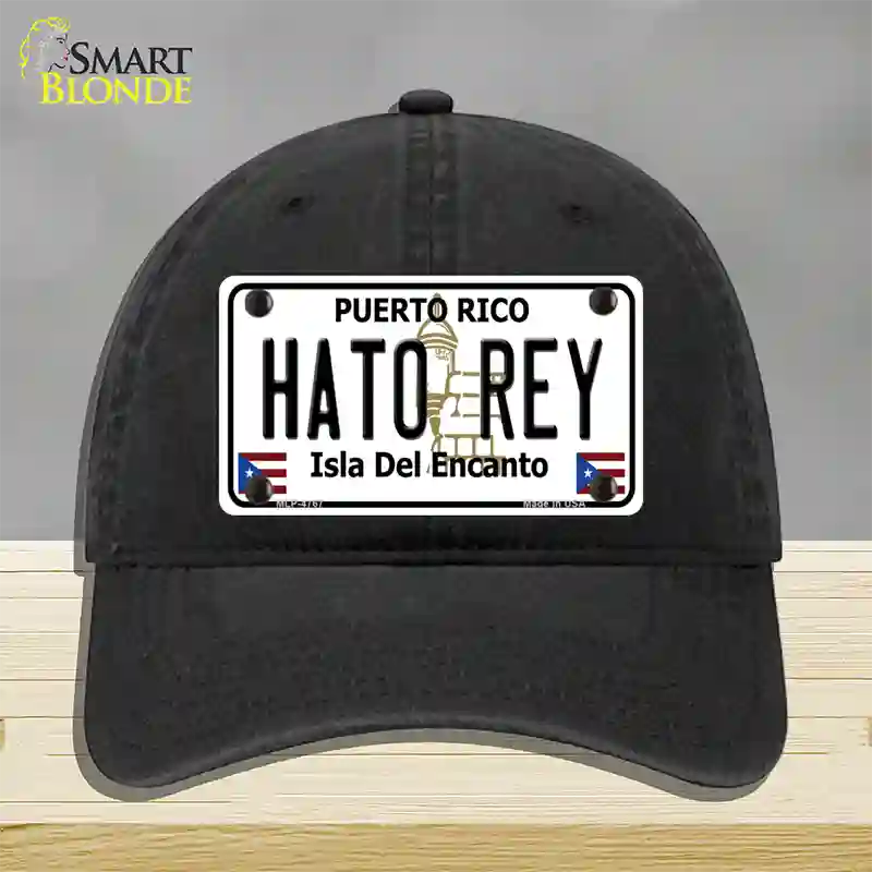 Hato Rey Puerto Rico Novelty License Plate Hat Unconstructed Cotton / Black