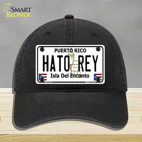 Hato Rey Puerto Rico Novelty License Plate Hat Unconstructed Cotton / Black