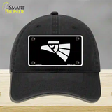 Made In Mexico Eagle Novelty License Plate Hat Unconstructed Cotton / Black
