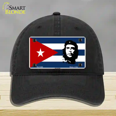 Che Guevara Flag Novelty License Plate Hat Unconstructed Cotton / Black