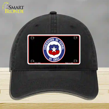 Federacion De Futbol De Chili Flag Novelty License Plate Hat Unconstructed Cotton / Black