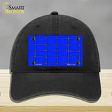 Web Blue Novelty License Plate Hat Unconstructed Cotton / Black