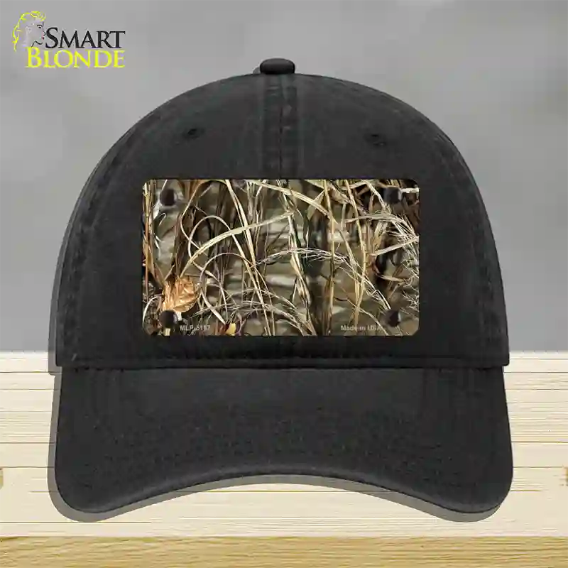 Camo Sticks Novelty License Plate Hat Unconstructed Cotton / Black