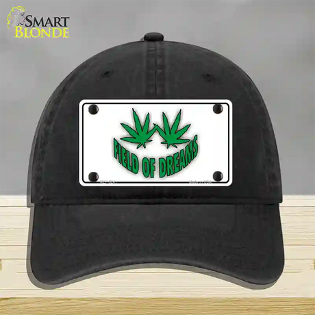 Field of Dreams Novelty License Plate Hat Unconstructed Cotton / Black