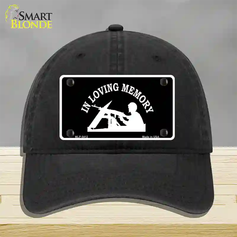 In Loving Memory Lookout Novelty License Plate Hat Unconstructed Cotton / Black