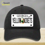 Yellow Jackets Georgia Novelty License Plate Hat Unconstructed Cotton / Black