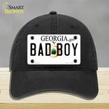 Bad Boy Georgia Novelty License Plate Hat Unconstructed Cotton / Black