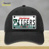 Tigers Louisiana Novelty License Plate Hat Unconstructed Cotton / Black