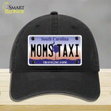 Moms Taxi South Carolina Novelty License Plate Hat Unconstructed Cotton / Black