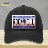 Rock Hill South Carolina Novelty License Plate Hat Unconstructed Cotton / Black