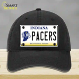 Pacers Indiana Novelty License Plate Hat Unconstructed Cotton / Black