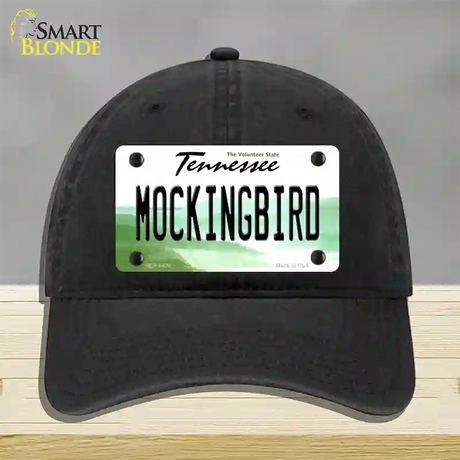 Mockingbird Tennessee Novelty License Plate Hat Unconstructed Cotton / Black