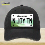 N Joy Tennessee Novelty License Plate Hat Unconstructed Cotton / Black