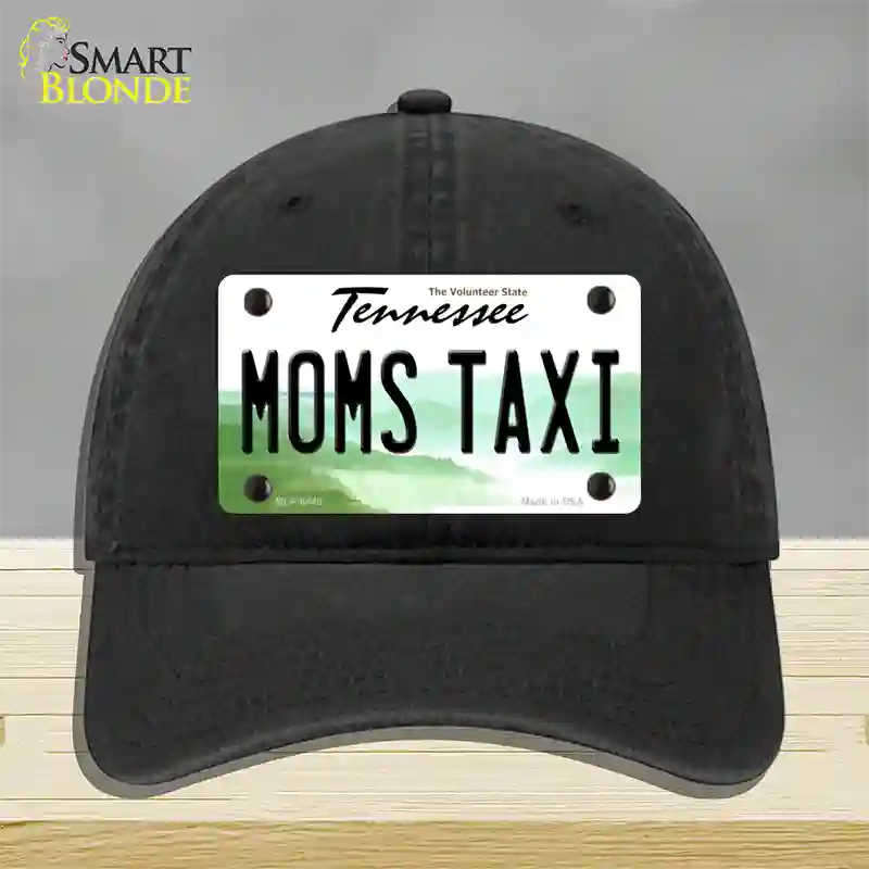 Moms Taxi Tennessee Novelty License Plate Hat Unconstructed Cotton / Black