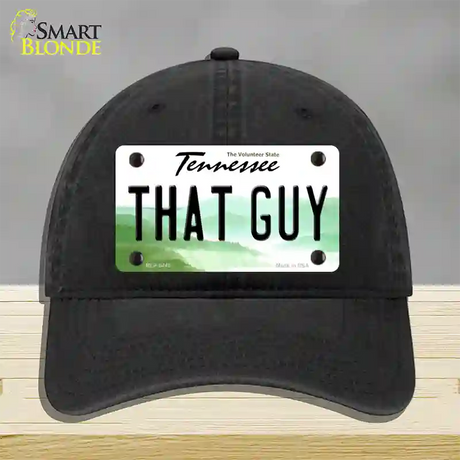 That Guy Tennessee Novelty License Plate Hat Unconstructed Cotton / Black