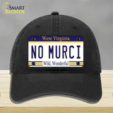 No Murci West Virginia Novelty License Plate Hat Unconstructed Cotton / Black