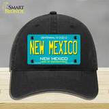 New Mexico Novelty License Plate Hat Unconstructed Cotton / Black