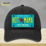 Hot Mama New Mexico Novelty License Plate Hat Unconstructed Cotton / Black