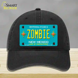 Zombie New Mexico Novelty License Plate Hat Unconstructed Cotton / Black