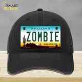 Zombie Arizona Novelty License Plate Hat Unconstructed Cotton / Black