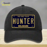 Hunter Delaware Novelty License Plate Hat Unconstructed Cotton / Black